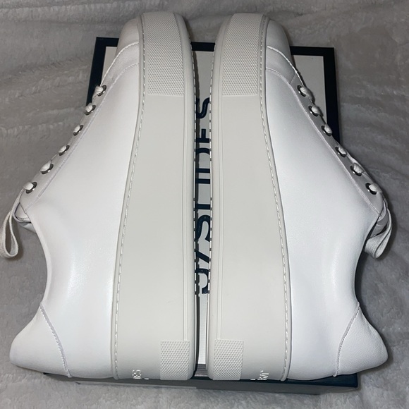 NWT J/SLIDES MAYA White Leather Sneaker - Picture 13 of 15